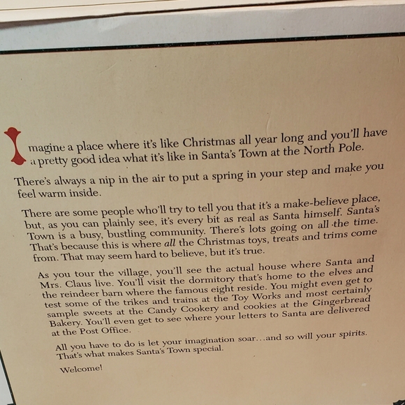 Santa's Town World's Official Christmas Tree Vintage 1995 ST08 Christmas Village - Picture 12 of 15